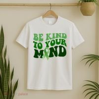 Be Kind To Your Mind Mental Health Awareness Ribbon T-Shirt thumb 2
