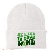 Be Kind To Your Mind Mental Health Awareness Ribbon Beanie thumb 0