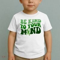 Be Kind To Your Mind Mental Health Awareness Ribbon Toddler T-Shirt thumb 2