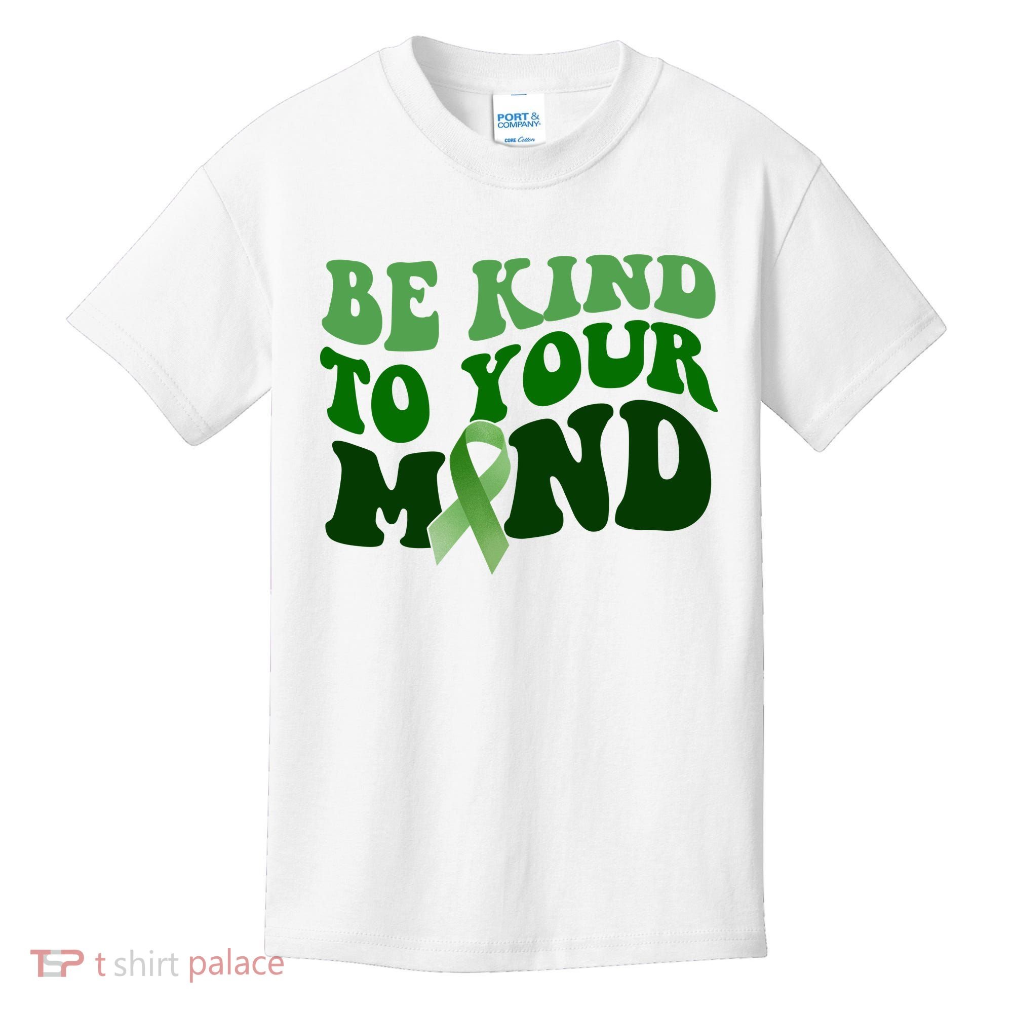Be Kind To Your Mind Mental Health Awareness Ribbon Kids T-Shirt