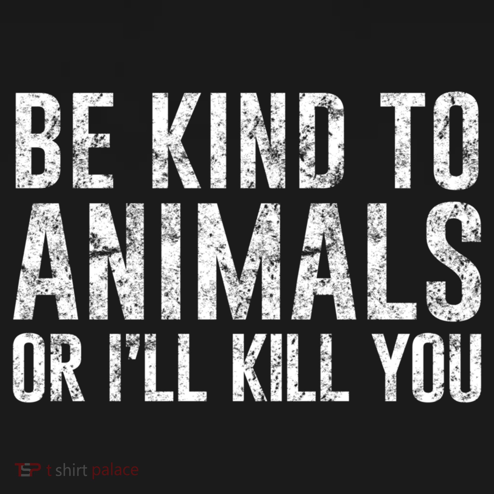Be Kind To Animals Or I'll Kill You Funny Animal Lover Cute Gift Women's Hoodie