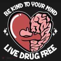 Be Kind To Your Mind Live Drug Free Apron thumb 3