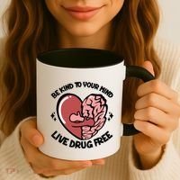 Be Kind To Your Mind Live Drug Free Coffee Mug thumb 3