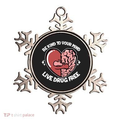 Be Kind To Your Mind Live Drug Free Ornament