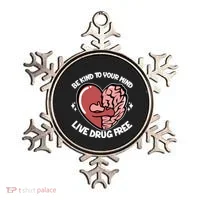 Be Kind To Your Mind Live Drug Free Ornament thumb 0
