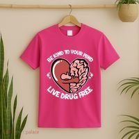 Be Kind To Your Mind Live Drug Free T-Shirt thumb 2