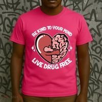 Be Kind To Your Mind Live Drug Free T-Shirt thumb 3