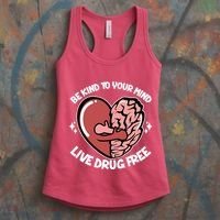 Be Kind To Your Mind Live Drug Free Women's Tank Top thumb 3