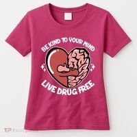 Be Kind To Your Mind Live Drug Free Women's T-Shirt thumb 0
