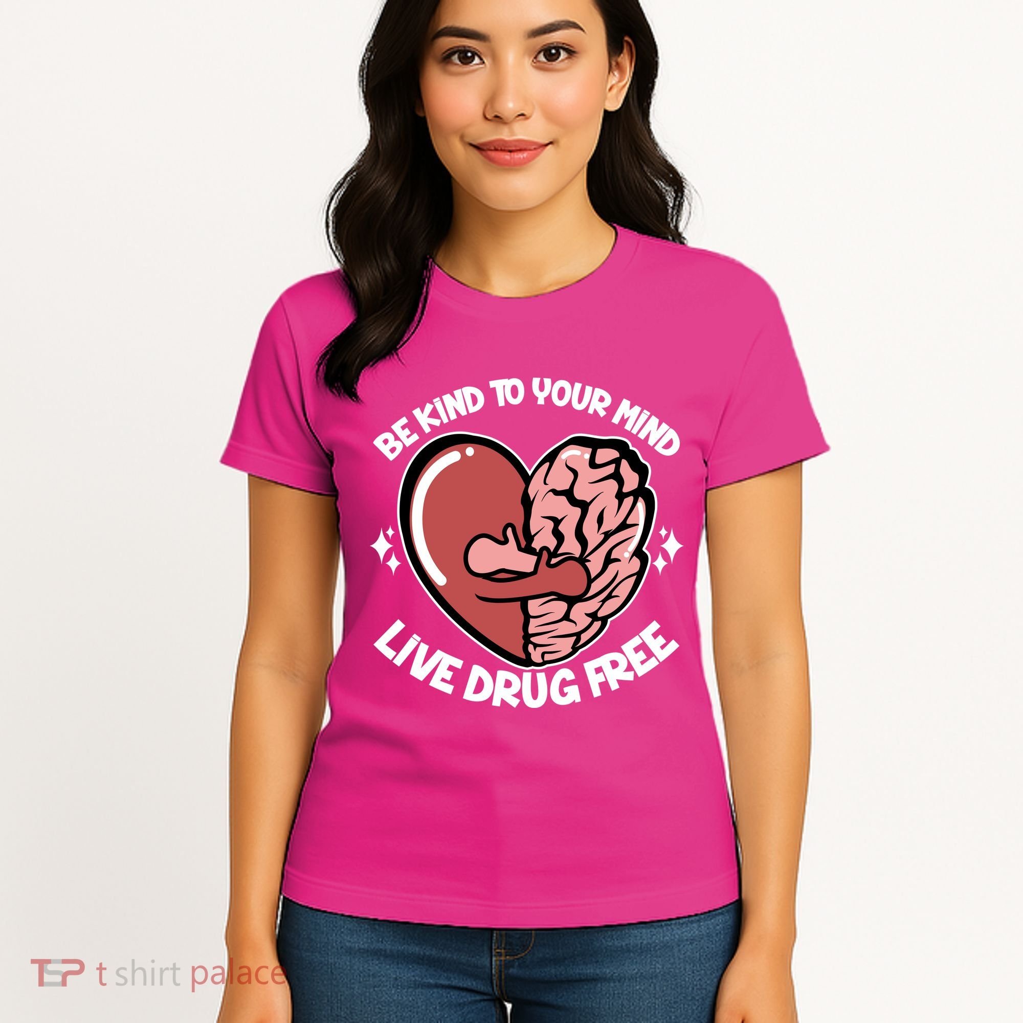 Be Kind To Your Mind Live Drug Free Women's T-Shirt