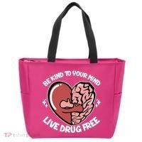 Be Kind To Your Mind Live Drug Free Tote Bag thumb 0