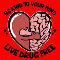 Be Kind To Your Mind Live Drug Free Santa Hat thumb 1