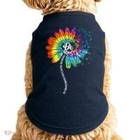 Be Kind Tie Dye Peace Flower Doggie Tank thumb 0