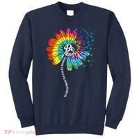 Be Kind Tie Dye Peace Flower Sweatshirt thumb 0