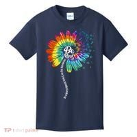 Be Kind Tie Dye Peace Flower Kids T-Shirt thumb 0