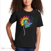 Be Kind Tie Dye Peace Flower Kids T-Shirt thumb 2