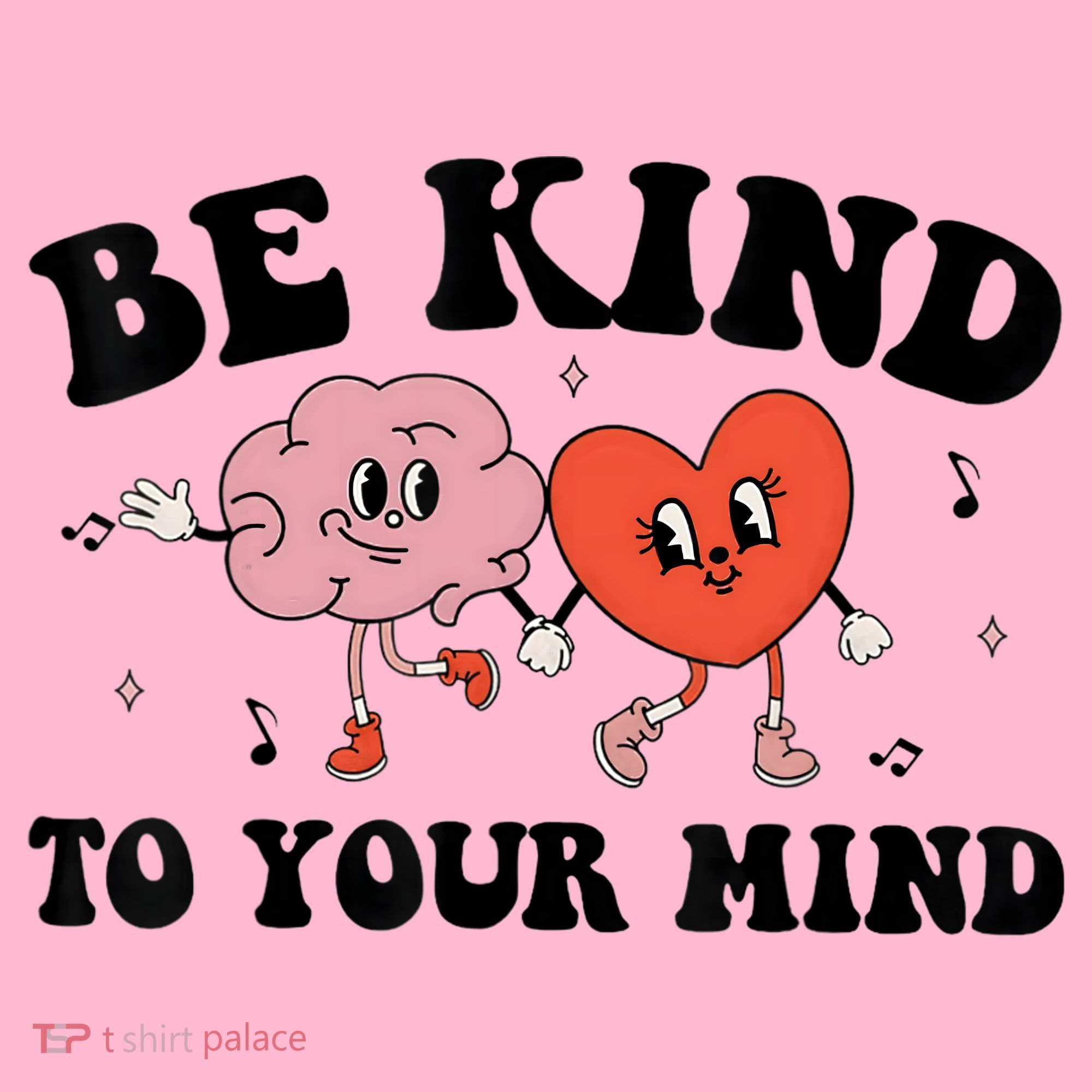 Be Kind To Your Mind Groovy Retro Mental Health Awareness Coaster