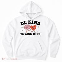 Be Kind To Your Mind Groovy Retro Mental Health Awareness Hoodie thumb 0