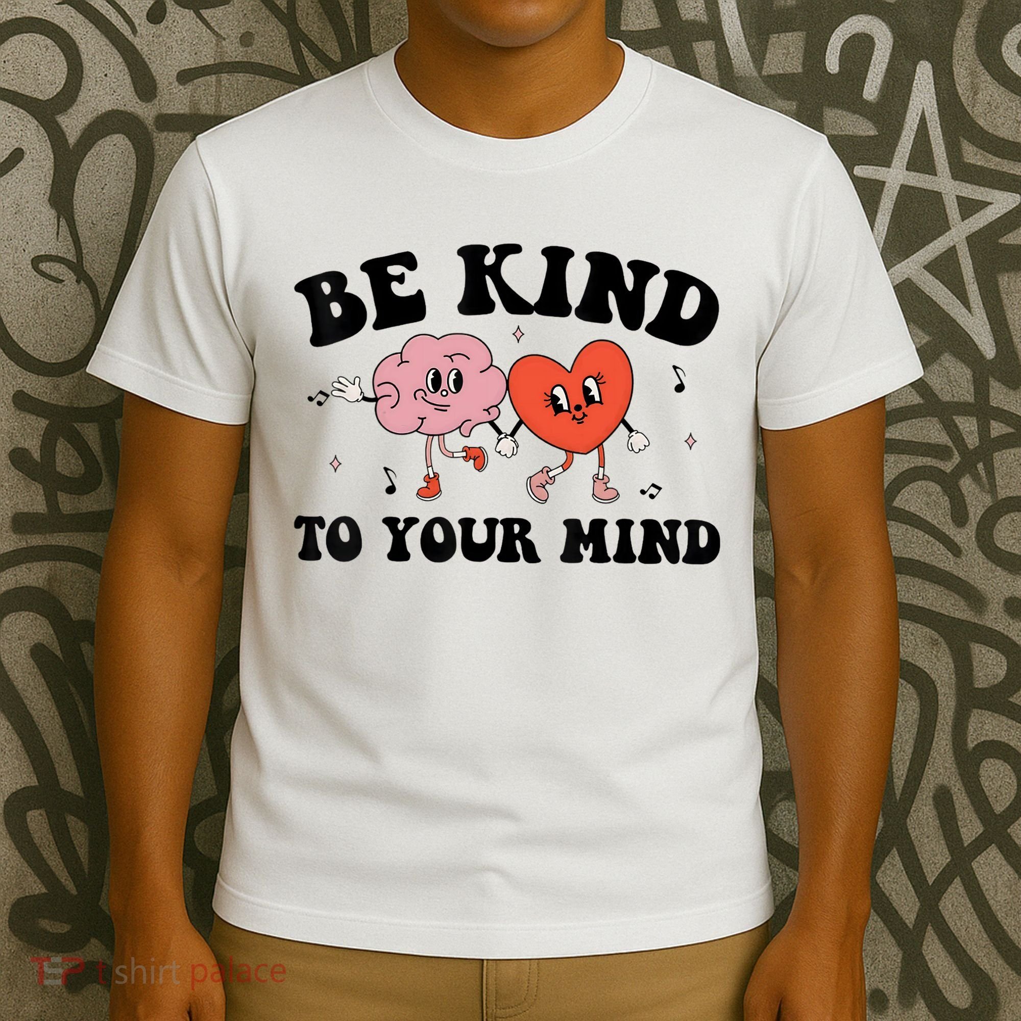 Be Kind To Your Mind Groovy Retro Mental Health Awareness T-Shirt