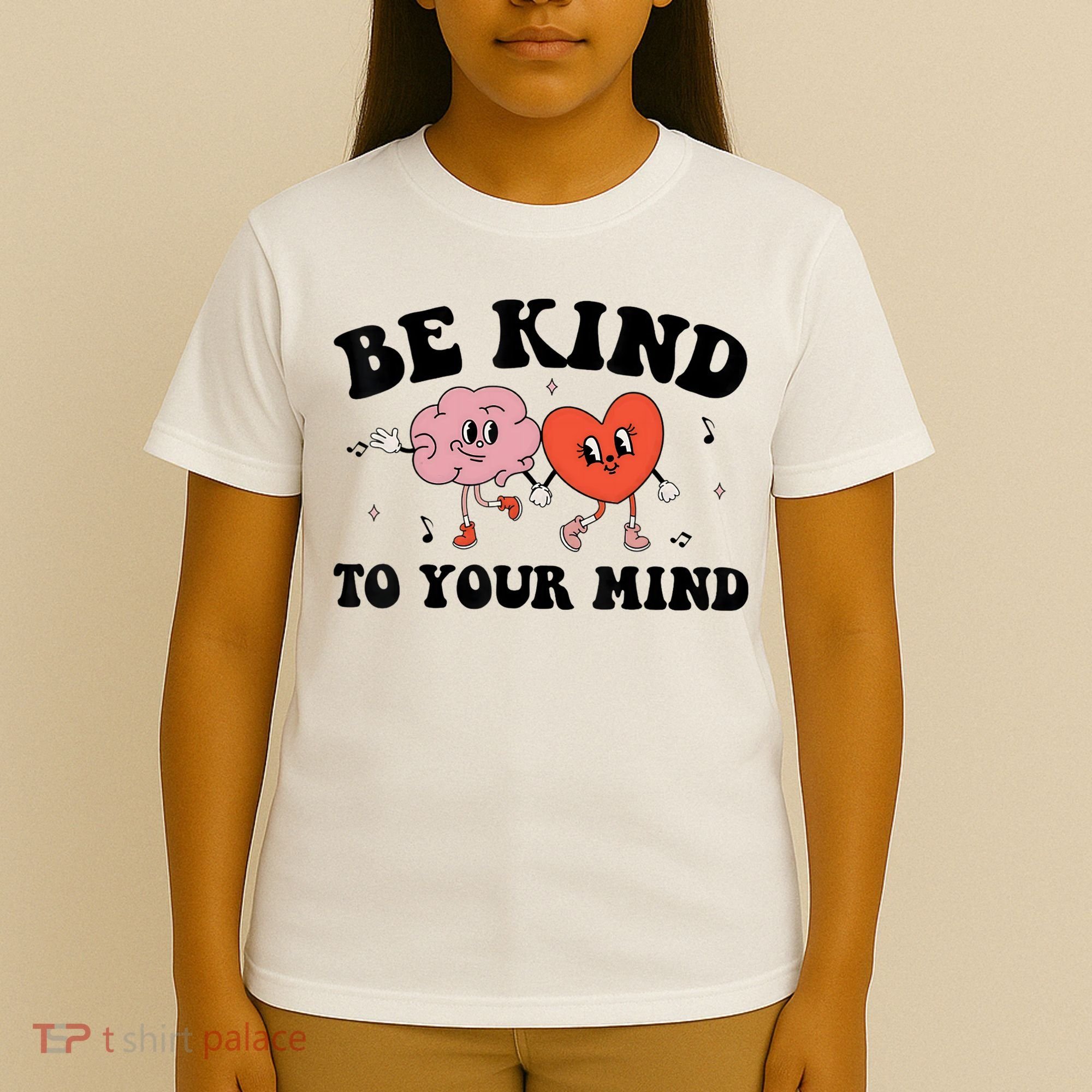 Be Kind To Your Mind Groovy Retro Mental Health Awareness T-Shirt