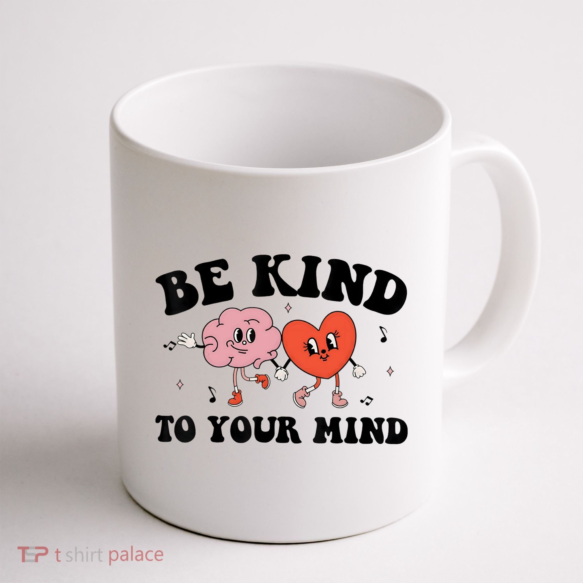 Be Kind To Your Mind Groovy Retro Mental Health Awareness Coffee Mug
