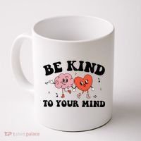 Be Kind To Your Mind Groovy Retro Mental Health Awareness Coffee Mug thumb 0