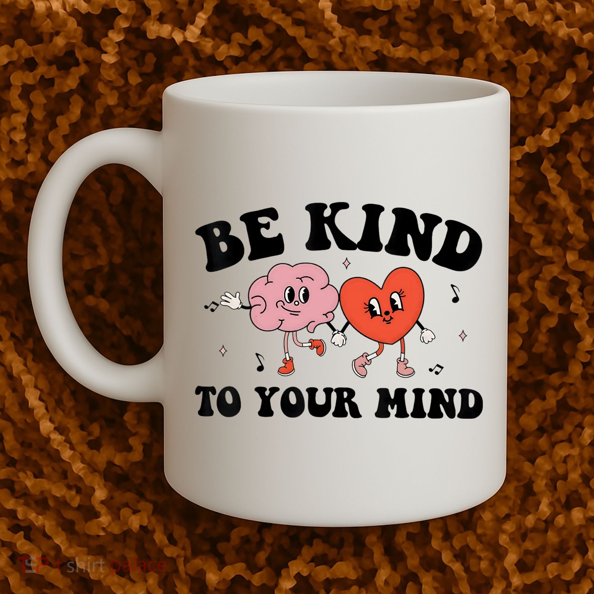 Be Kind To Your Mind Groovy Retro Mental Health Awareness Coffee Mug