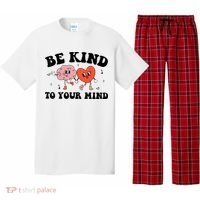 Be Kind To Your Mind Groovy Retro Mental Health Awareness Pajama Set thumb 0