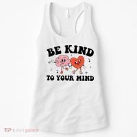 Be Kind To Your Mind Groovy Retro Mental Health Awareness Women's Tank Top thumb 0