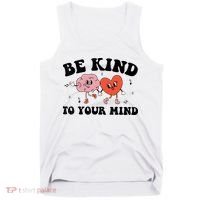 Be Kind To Your Mind Groovy Retro Mental Health Awareness Tank Top thumb 0