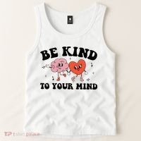 Be Kind To Your Mind Groovy Retro Mental Health Awareness Tank Top thumb 2