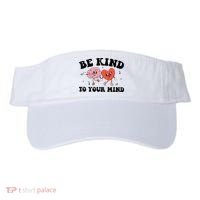 Be Kind To Your Mind Groovy Retro Mental Health Awareness Visor thumb 0