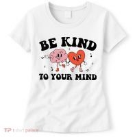 Be Kind To Your Mind Groovy Retro Mental Health Awareness Women's T-Shirt thumb 0