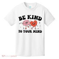 Be Kind To Your Mind Groovy Retro Mental Health Awareness Kids T-Shirt thumb 0