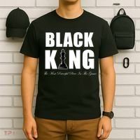 Black King The Most Powerful Piece In The Game African Pride T-Shirt thumb 6