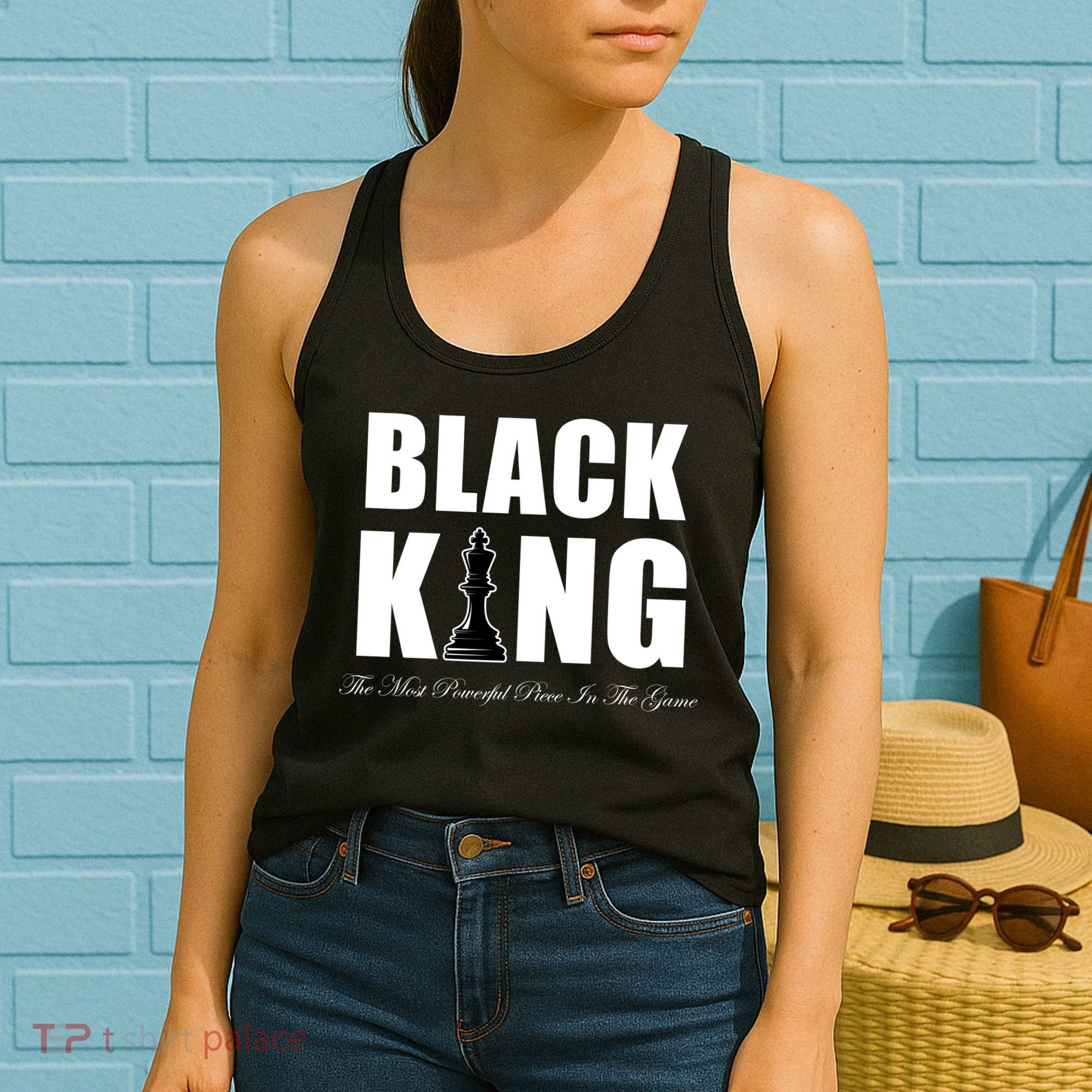 Black King The Most Powerful Piece In The Game African Pride Women's Tank Top