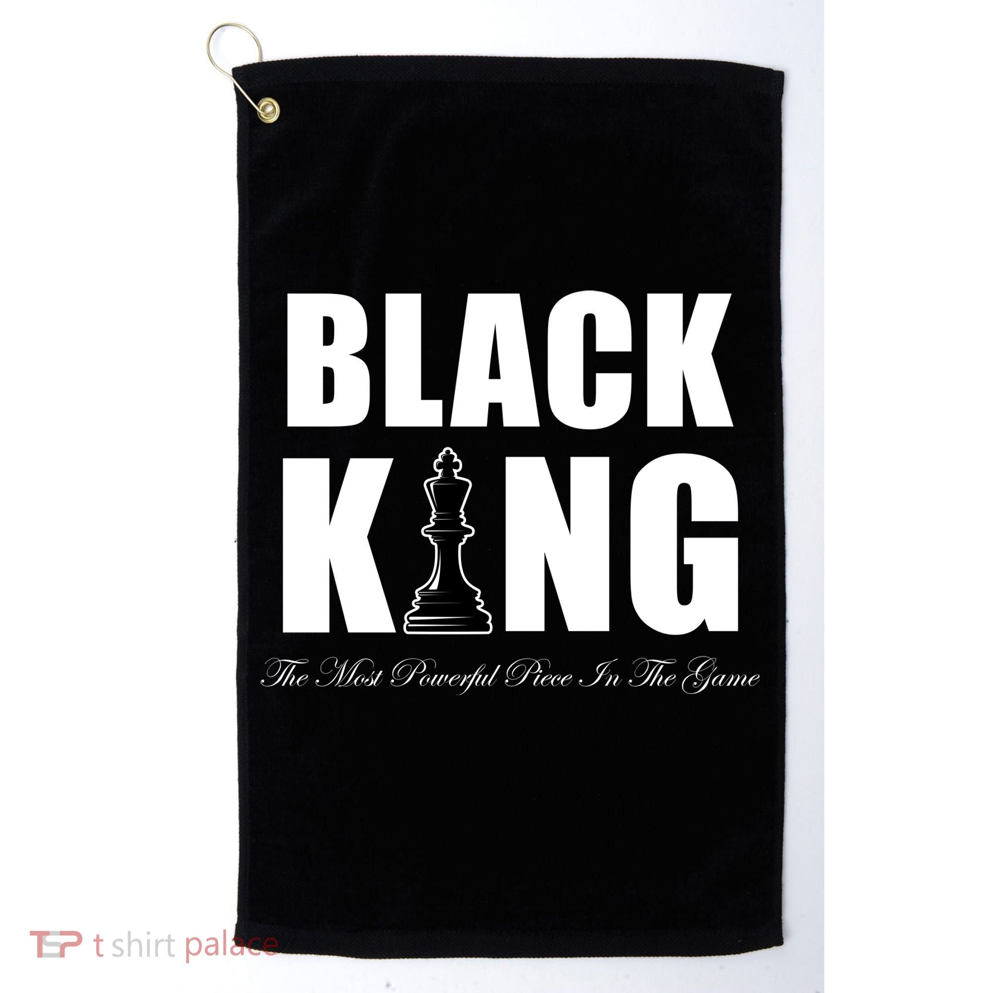 Black King The Most Powerful Piece In The Game African Pride Golf Towel
