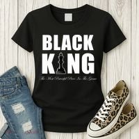 Black King The Most Powerful Piece In The Game African Pride Women's T-Shirt thumb 3