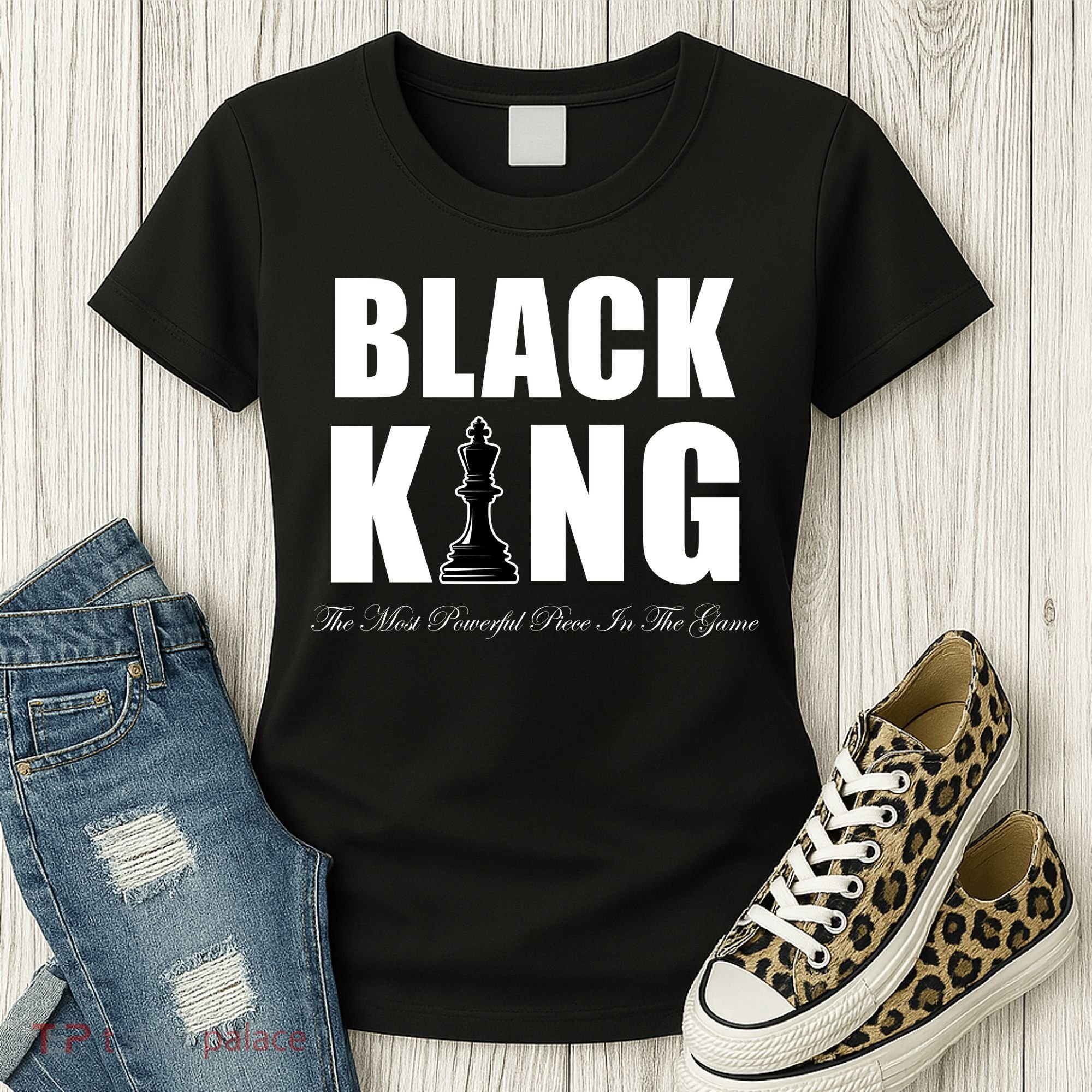 Black King The Most Powerful Piece In The Game African Pride Women's T-Shirt
