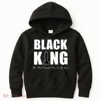 Black King The Most Powerful Piece In The Game African Pride Kids Hoodie thumb 0