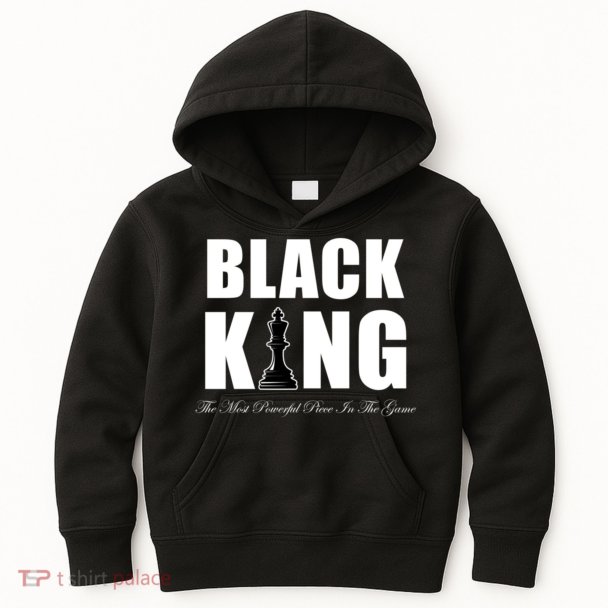 Black King The Most Powerful Piece In The Game African Pride Kids Hoodie