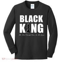 Black King The Most Powerful Piece In The Game African Pride Kids Long Sleeve Shirt thumb 0