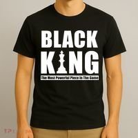 Black King The Most Powerful Piece In The Game T-Shirt thumb 3