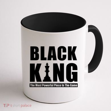 Black King The Most Powerful Piece In The Game Coffee Mug back