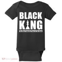 Black King The Most Powerful Piece In The Game Baby Bodysuit thumb 0