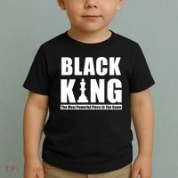 Black King The Most Powerful Piece In The Game Toddler T-Shirt thumb 2
