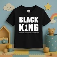 Black King The Most Powerful Piece In The Game Toddler T-Shirt thumb 3