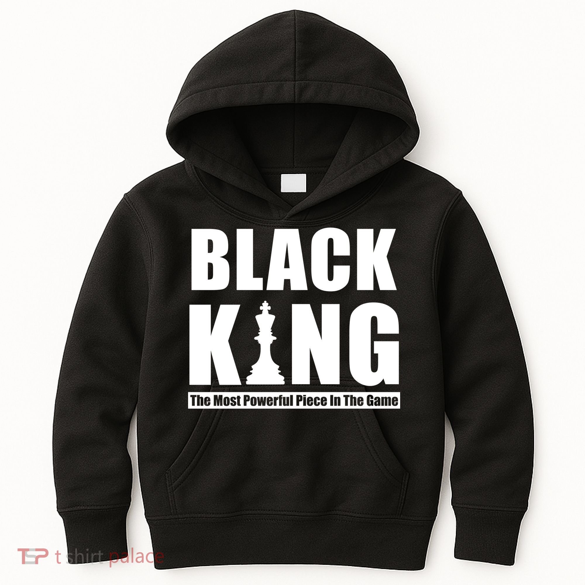 Black King The Most Powerful Piece In The Game Kids Hoodie