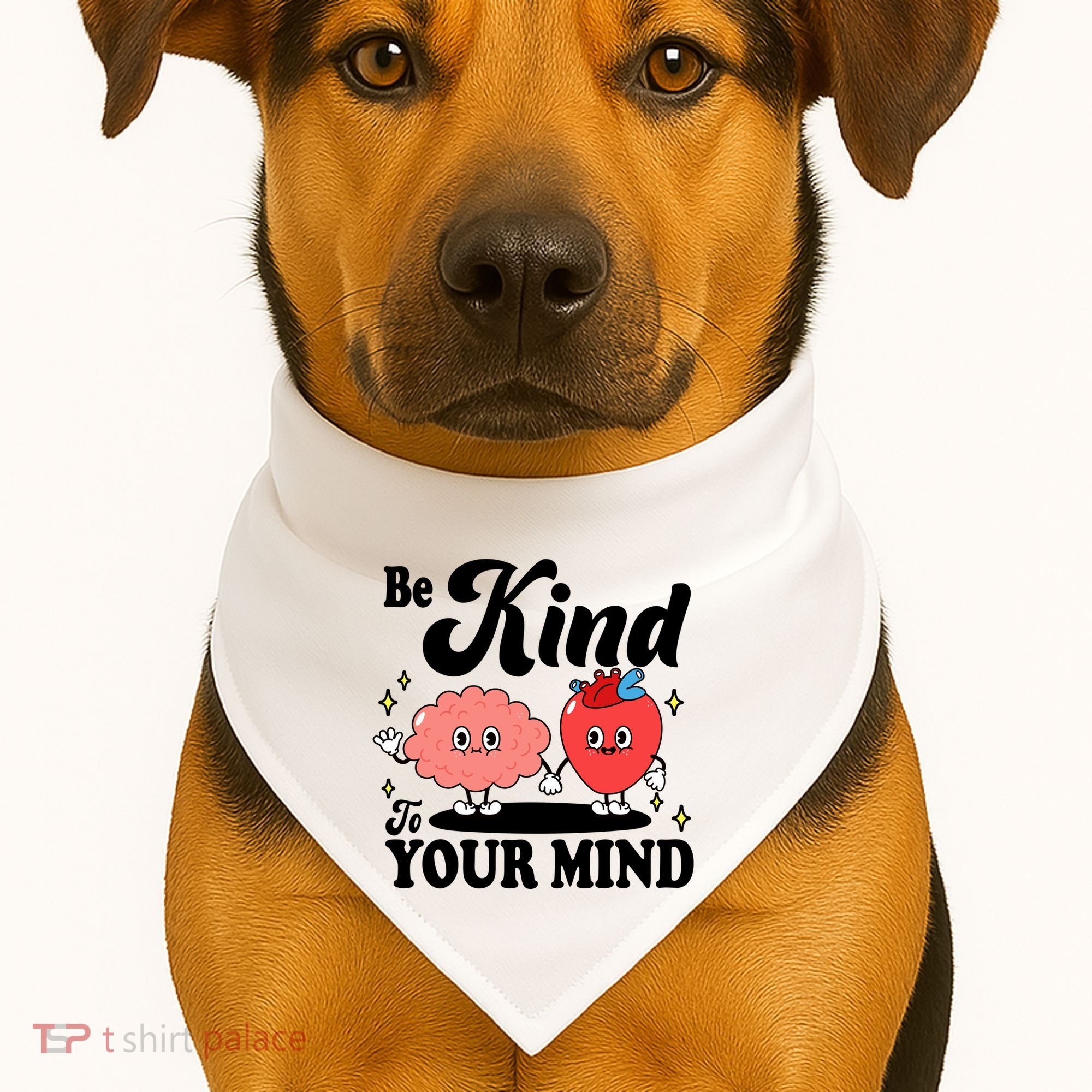 Be Kind To Your Mind Mental Health Awareness USA-Made Doggie Bandana