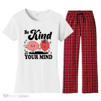 Be Kind To Your Mind Mental Health Awareness Women's Flannel Pajama Set thumb 0